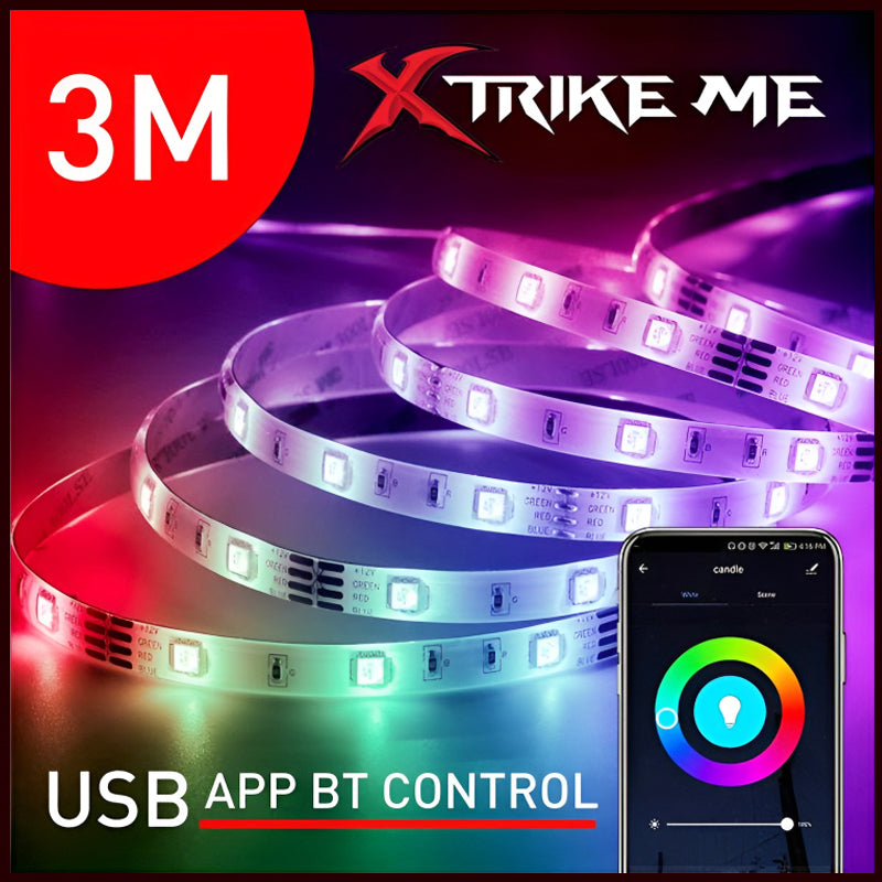 Xtrike Me HT-5050 3 Meter RGB LED Strip Light with Mobile App Control