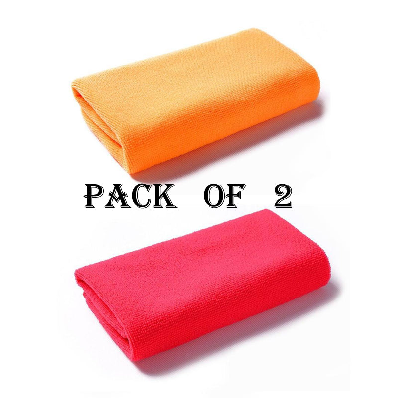 Pack Of 2 Pcs  Microfiber Bath Towels, Super Absorbent And Soft Care Towels