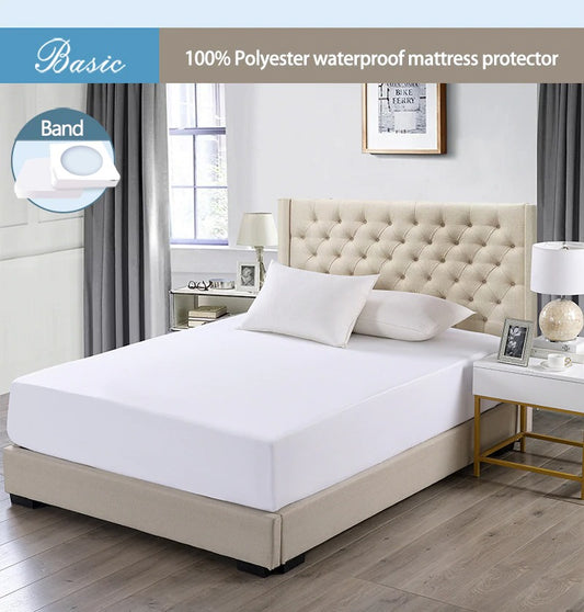 King Size Waterproof Mattress Cover Cotton Fitted Sheet Protector Bedsheet