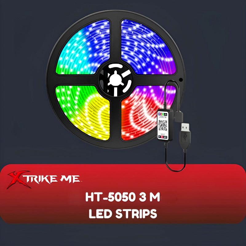 Xtrike Me HT-5050 3 Meter RGB LED Strip Light with Mobile App Control