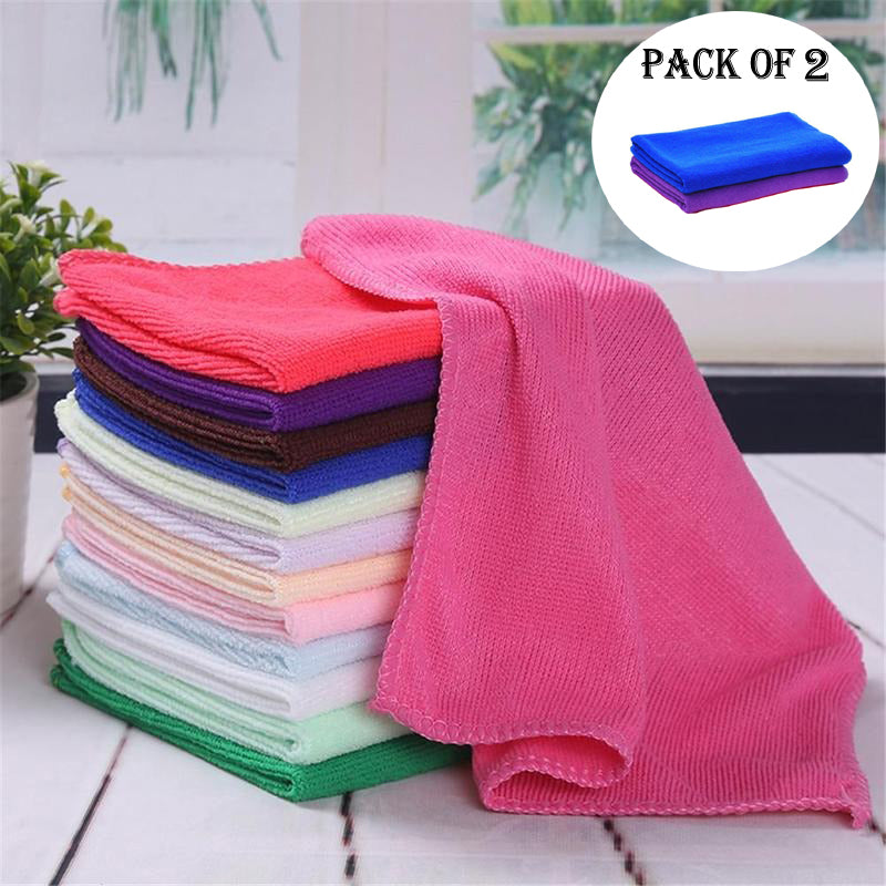 Pack Of 2 Pcs  Microfiber Bath Towels, Super Absorbent And Soft Care Towels